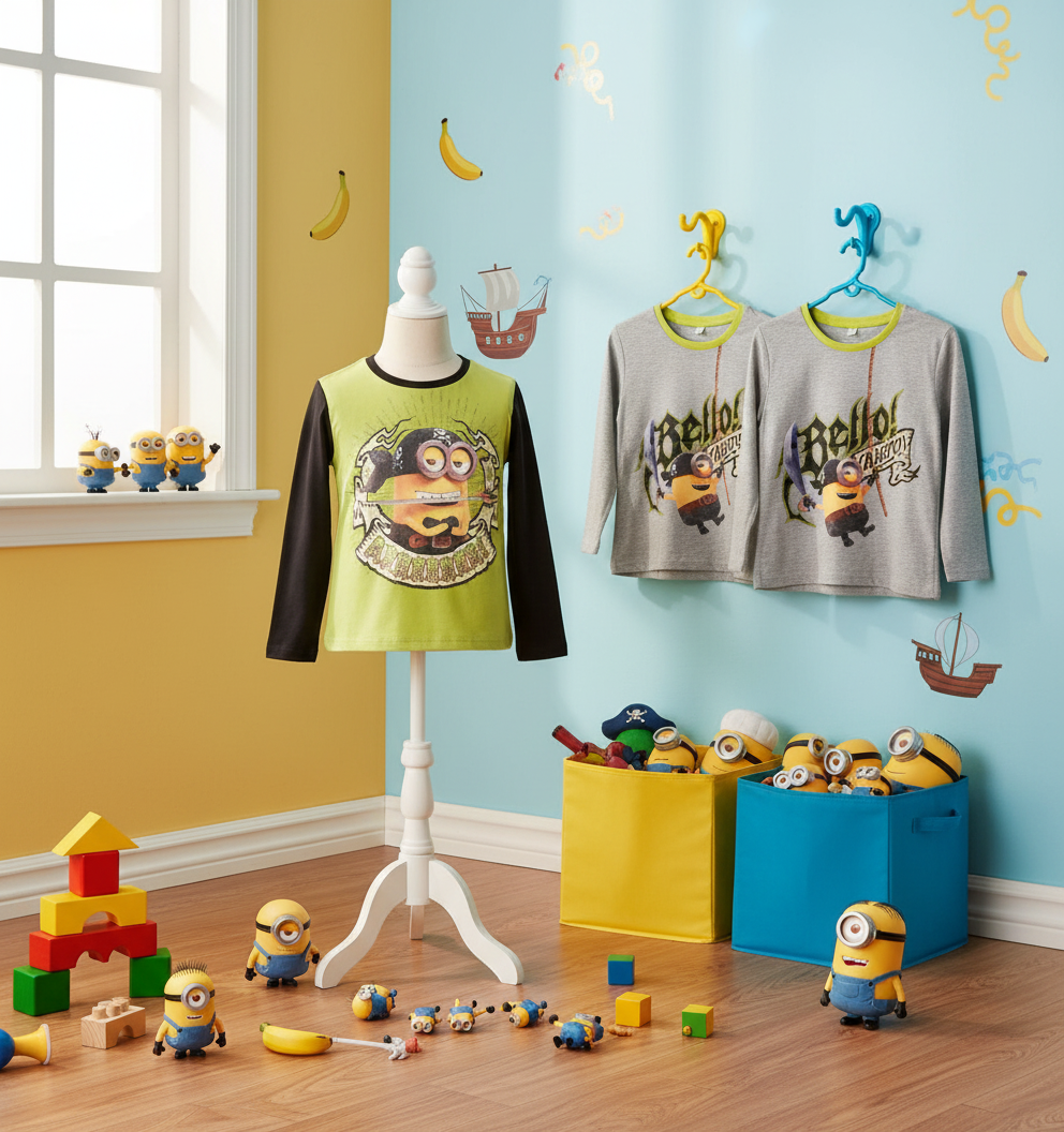 Magliette Minions sala giochi