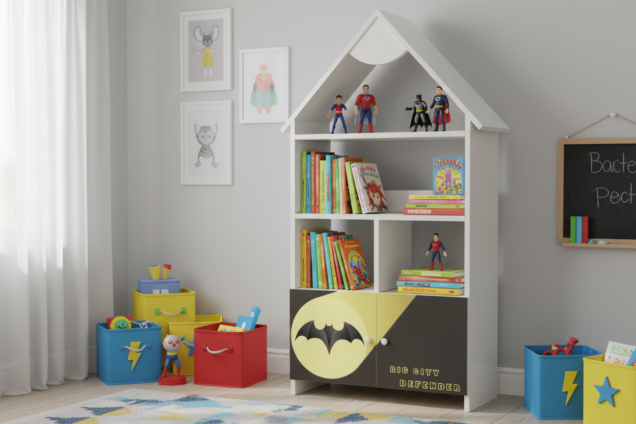 Mobiletto libreria Batman casetta lifestyle v2