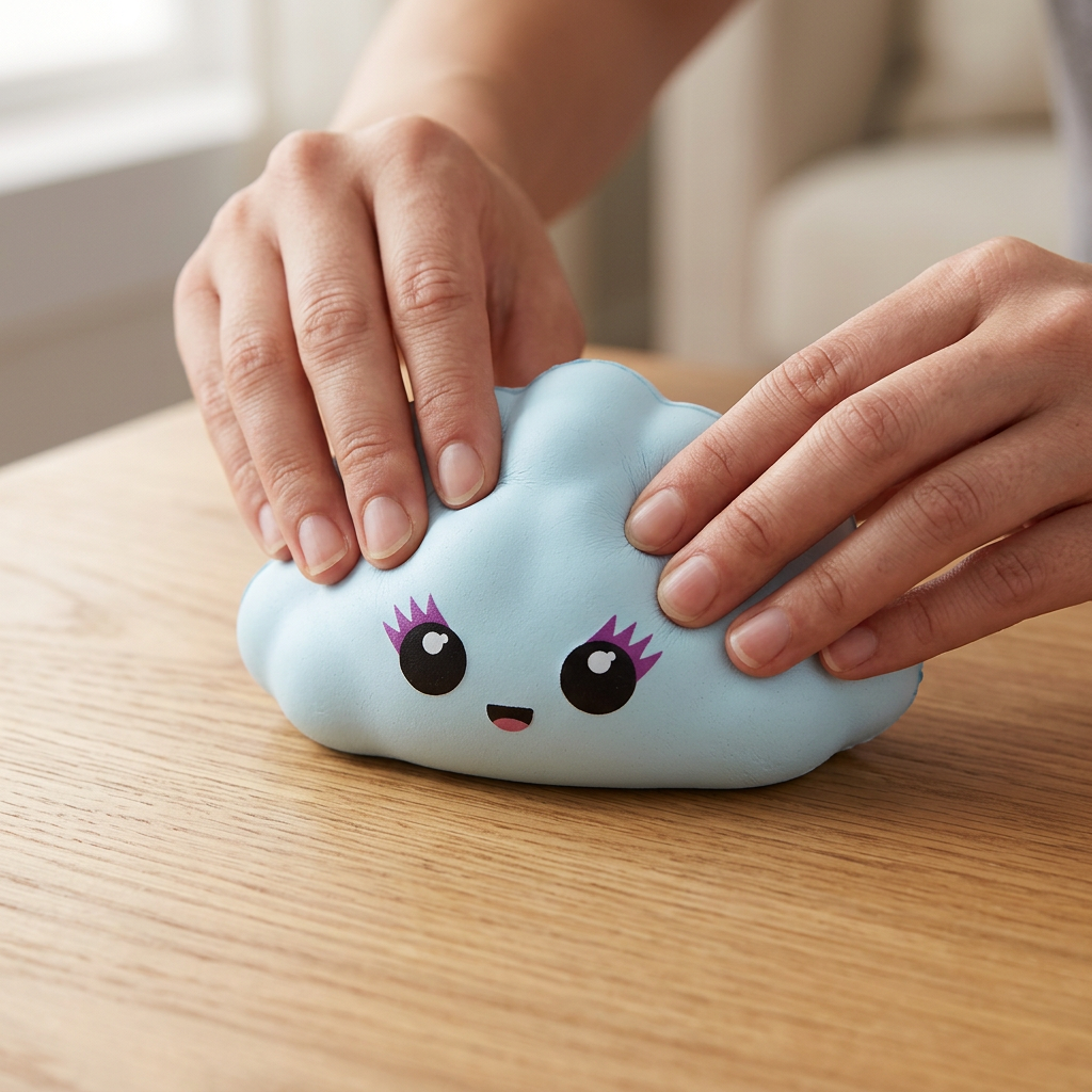 Nuvola squishy tra le mani