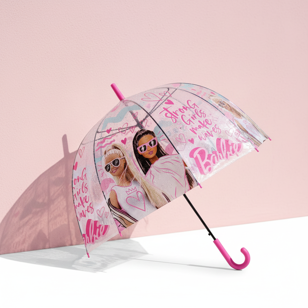 Ombrello Barbie appoggiato