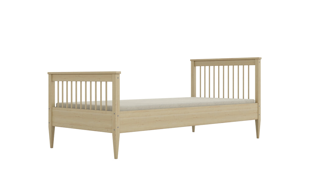 Bed Emilia naturalne nielakierowane with a coconut mattress 160x80