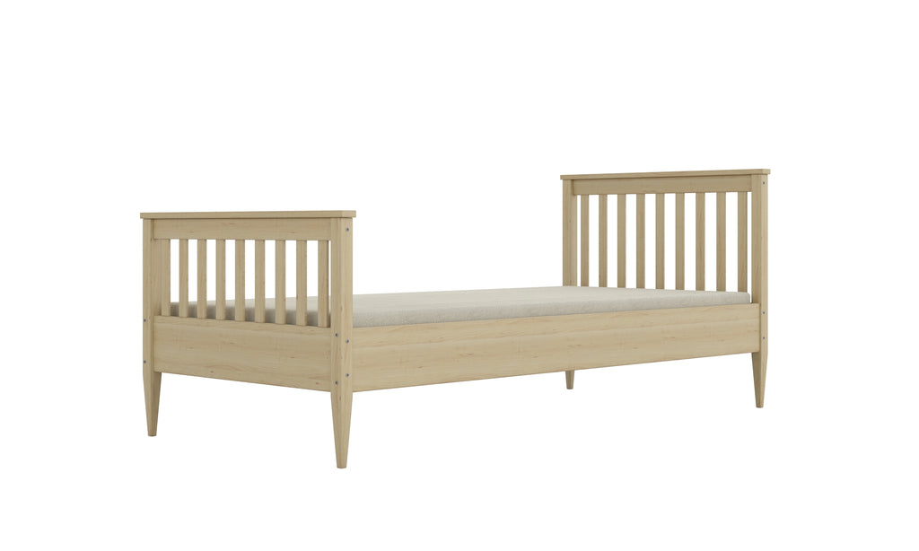 Bed Ignaæ naturalne lakierowane with a foam mattress 160x80
