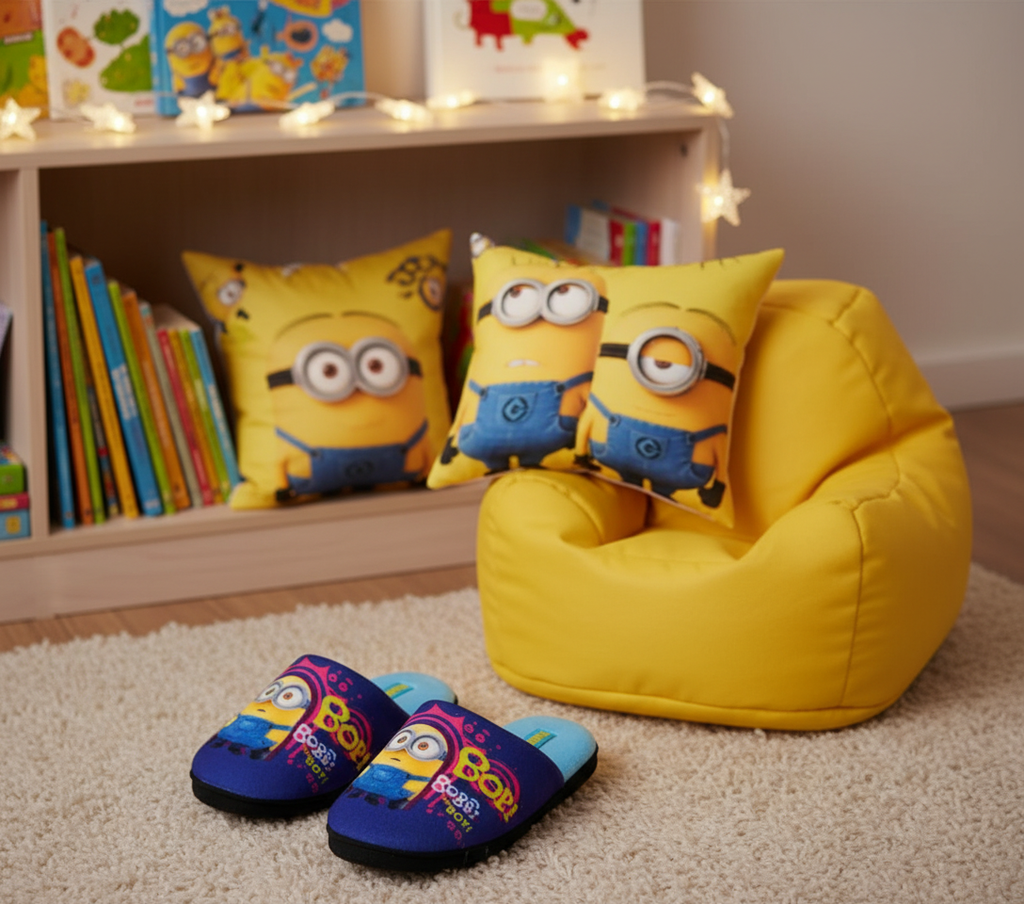 Pantofole Minions angolo lettura