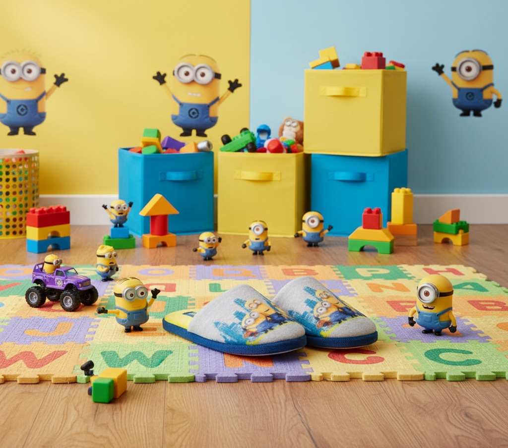Pantofole Minions sala giochi