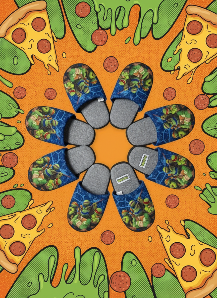 Pantofole Ninja Turtles - Pizza