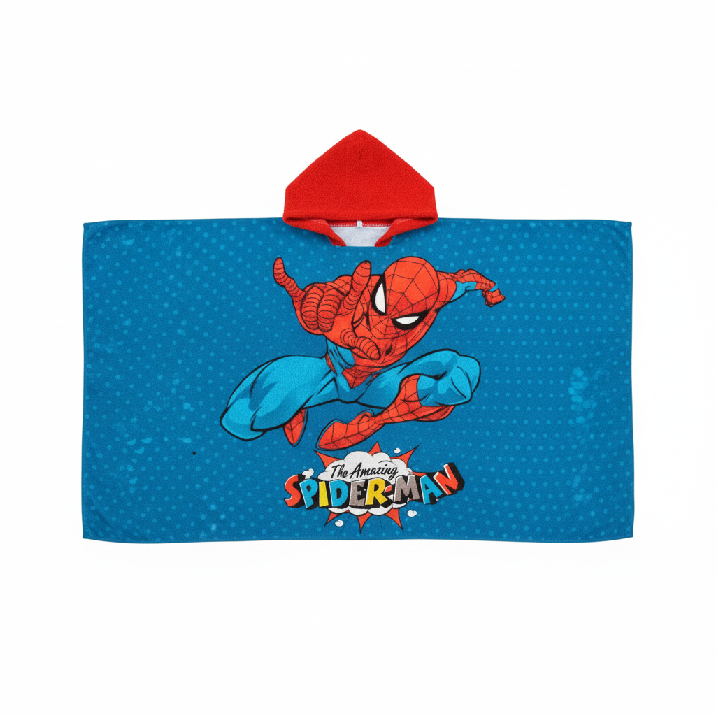 Poncho Spiderman - Flat lay