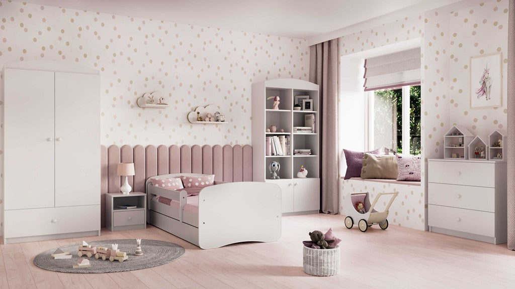 Double bookcase closed white