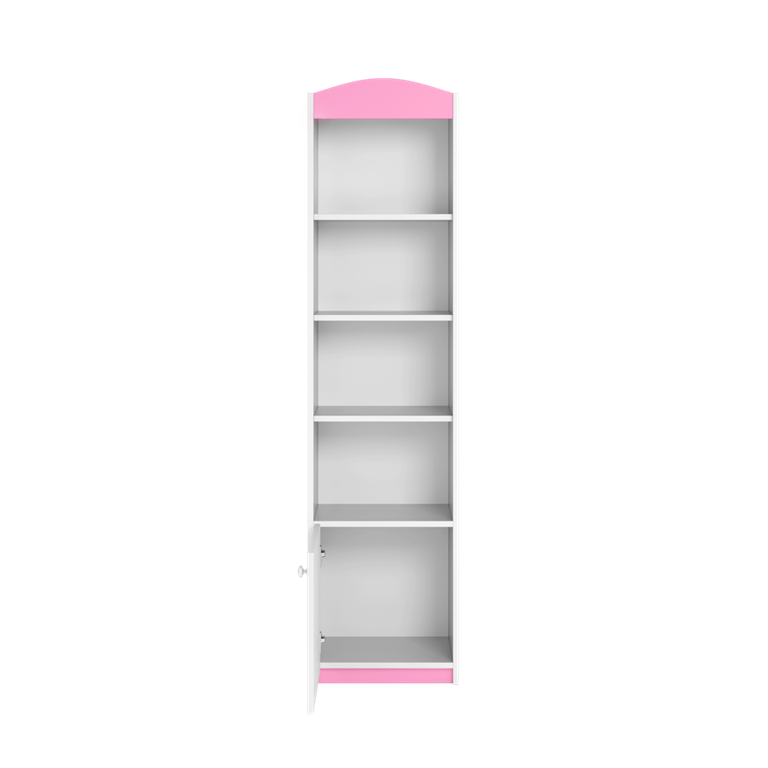 Single bookcase closed pink