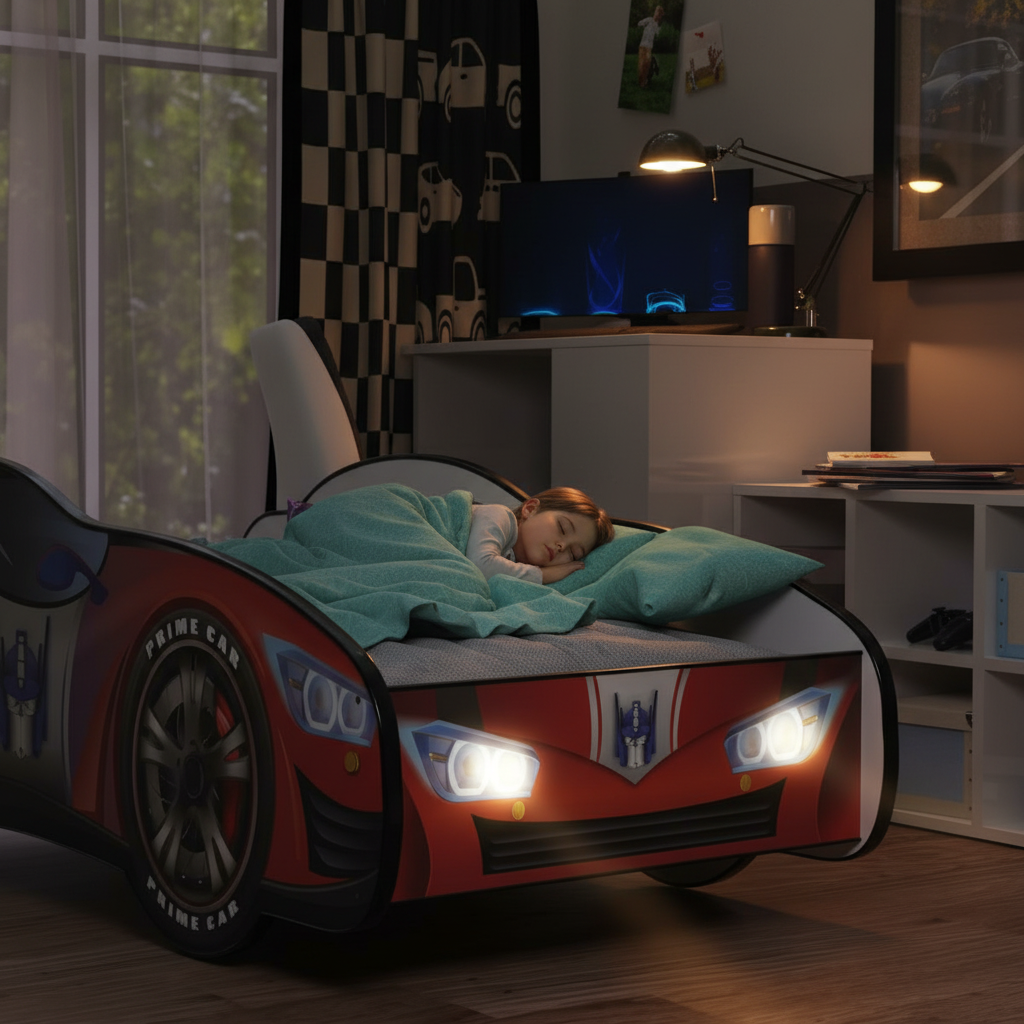 Scena serale con LED accesi