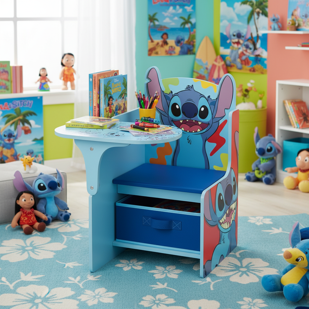 Sedia da banco in playroom tropicale