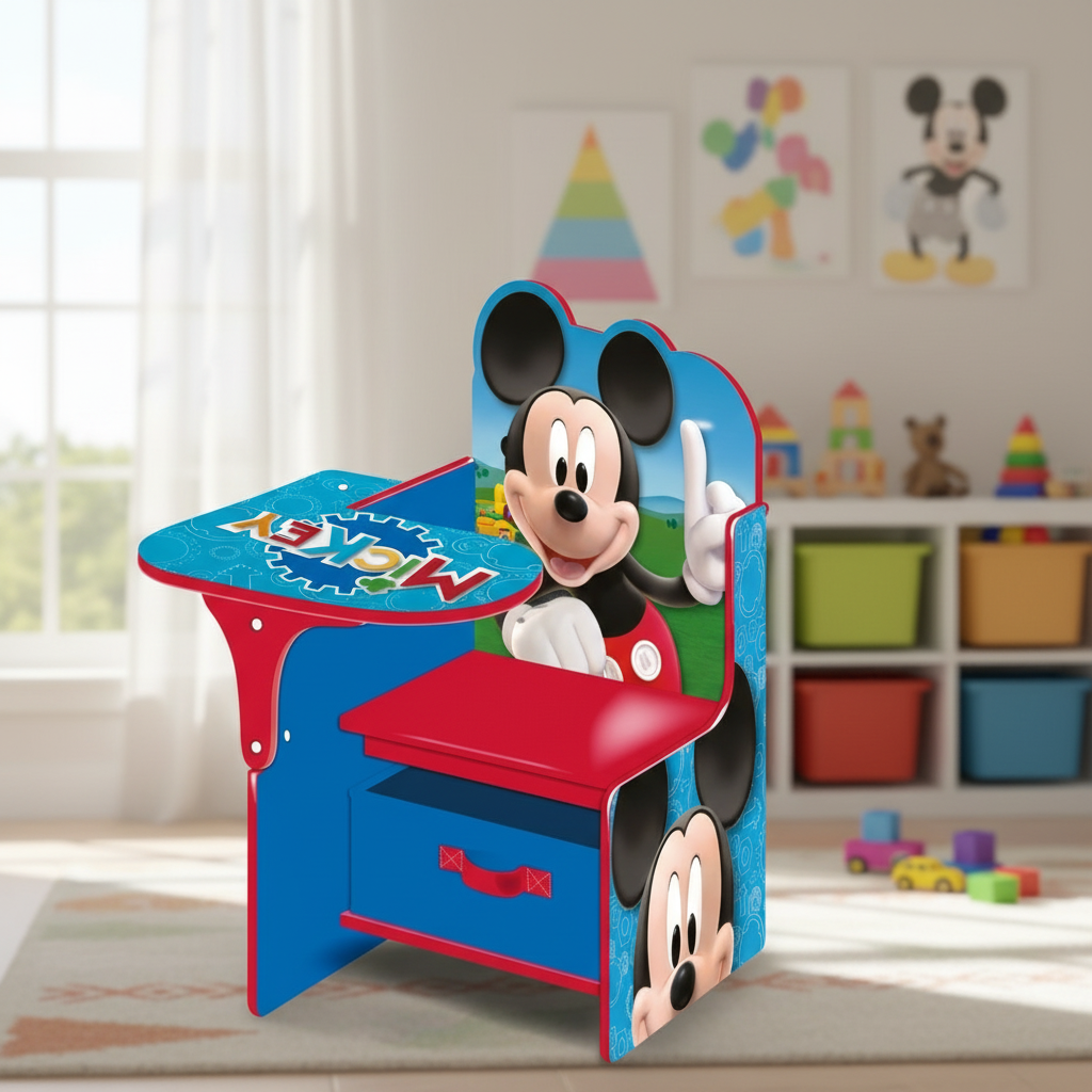 Sedia Mickey vicino alla finestra