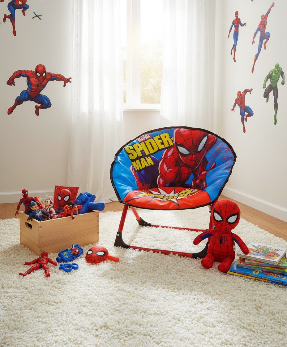 Sedia Spider-Man angolo lettura
