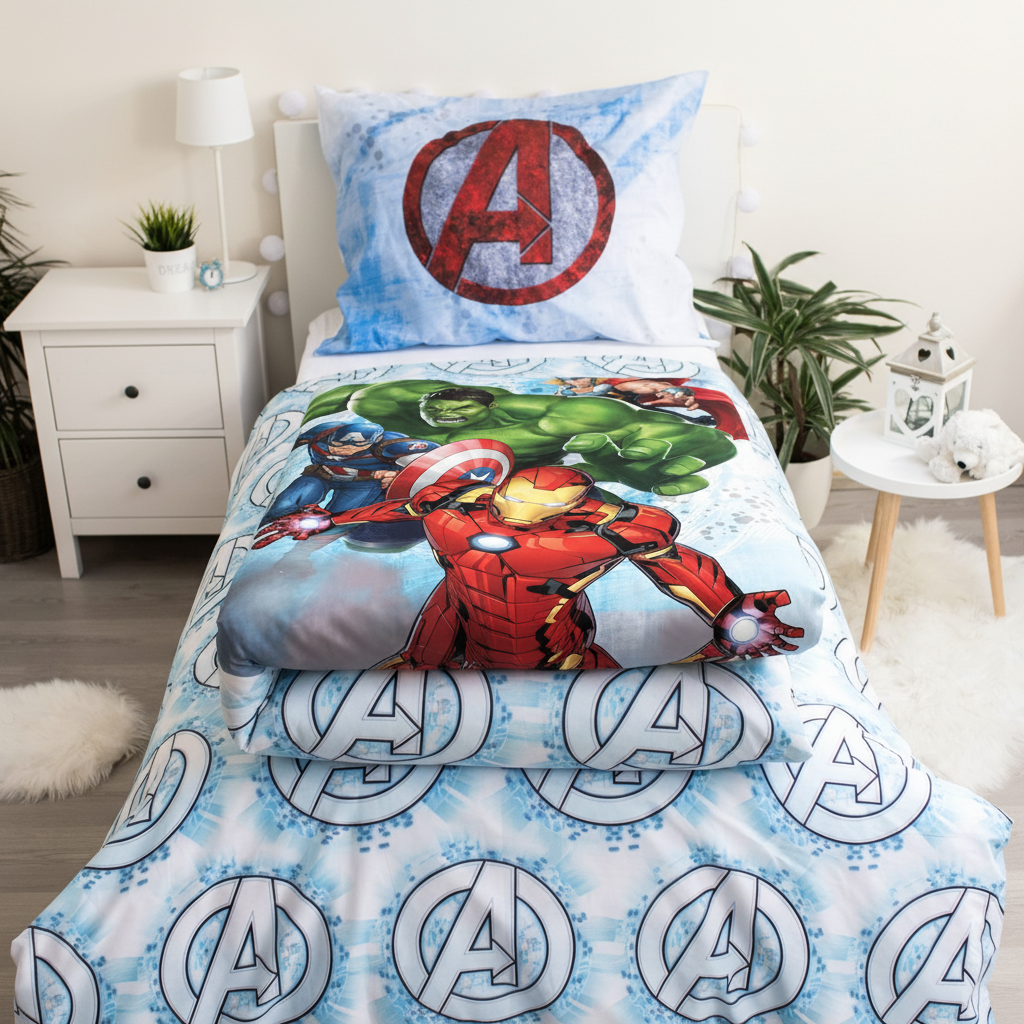 Set Avengers piegato doubleface