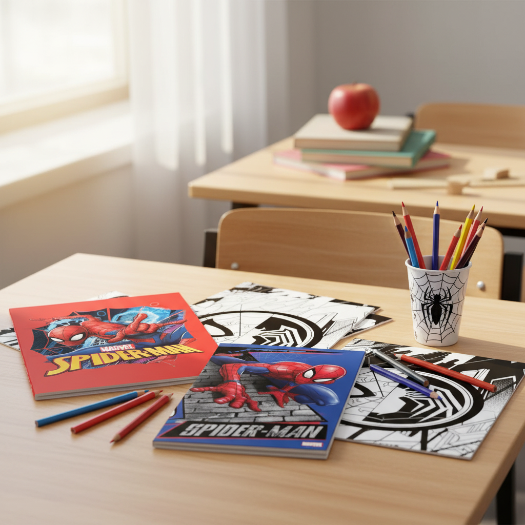 Set con matite - Scrivania scuola