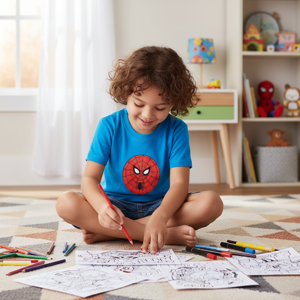 Set da colorare - Cameretta