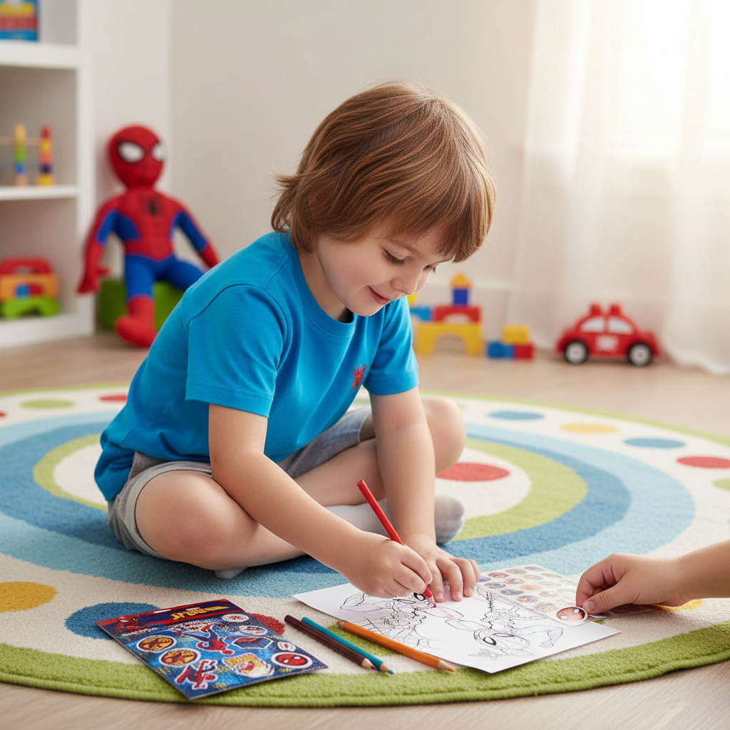 Set sticker e matite - Cameretta