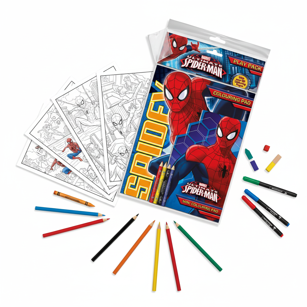 Spiderman Play Pack - Flat lay