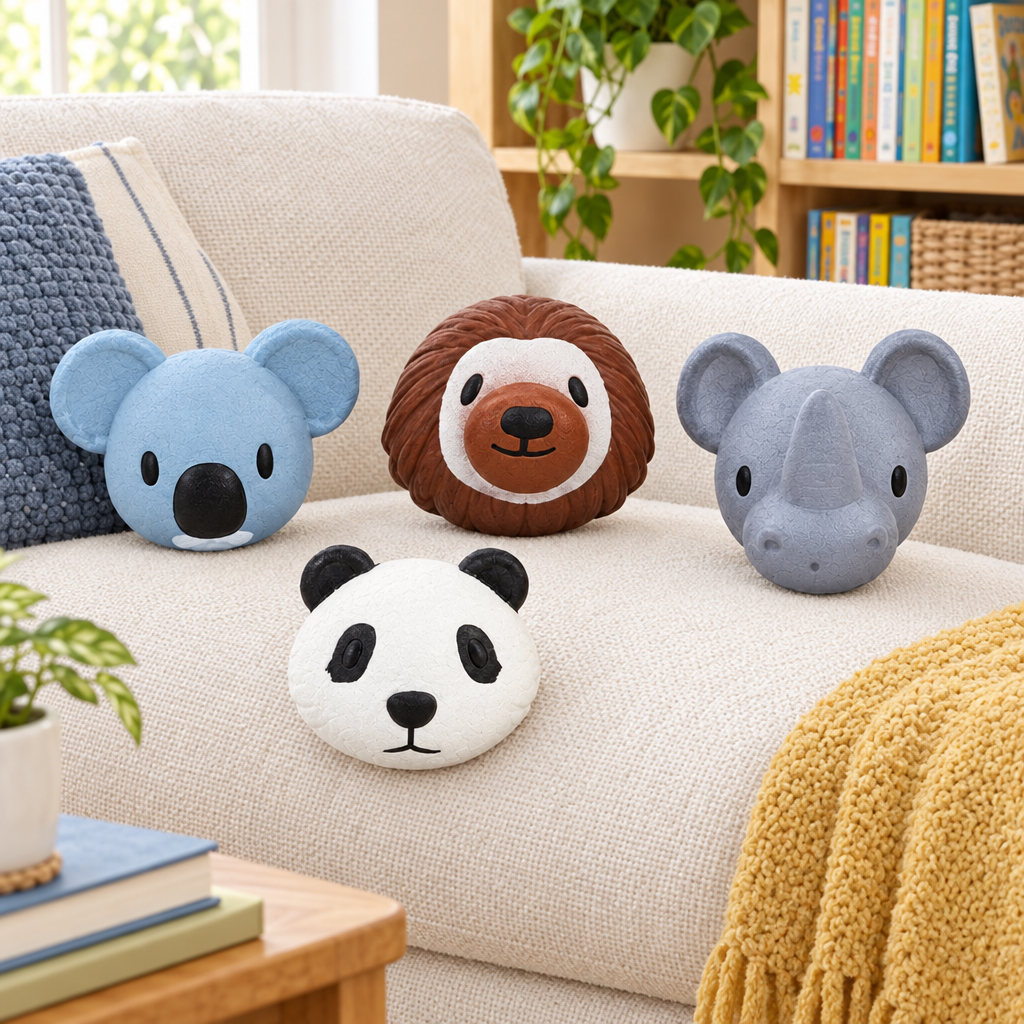 Squishy animaletti nell’angolo lettura