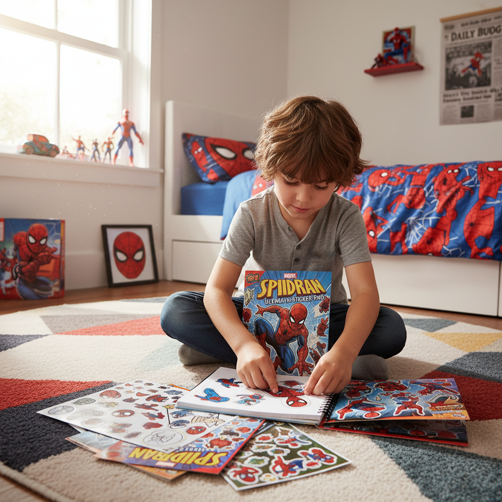 Sticker Pad Spiderman - Cameretta