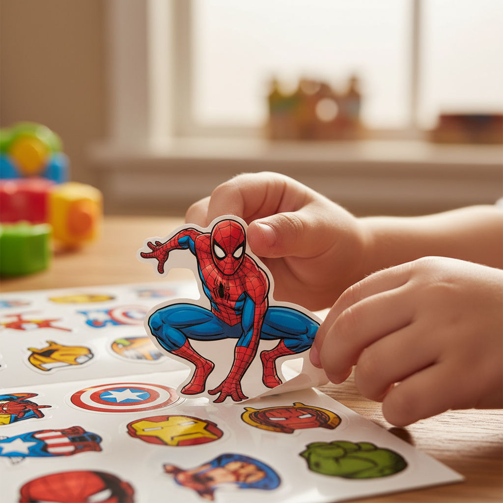 Sticker Pad Spiderman - Dettaglio
