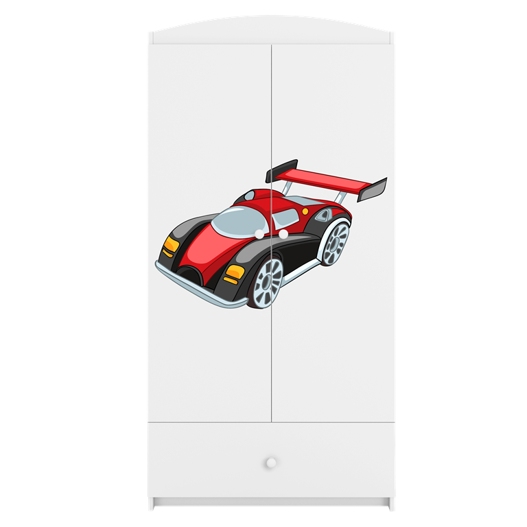 Wardrobe babydreams white racing car