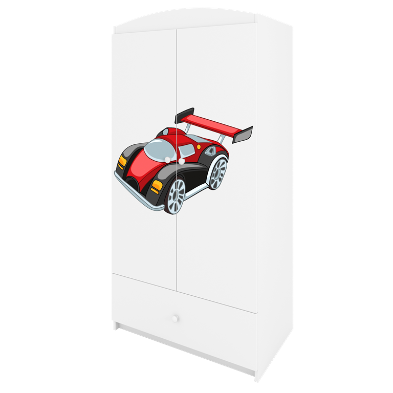 Wardrobe babydreams white racing car