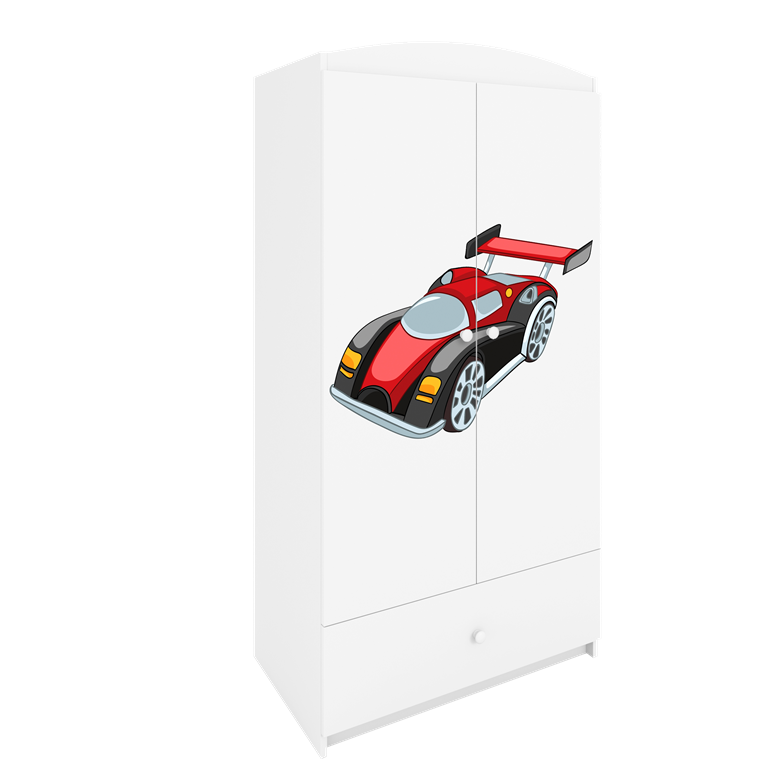 Wardrobe babydreams white racing car