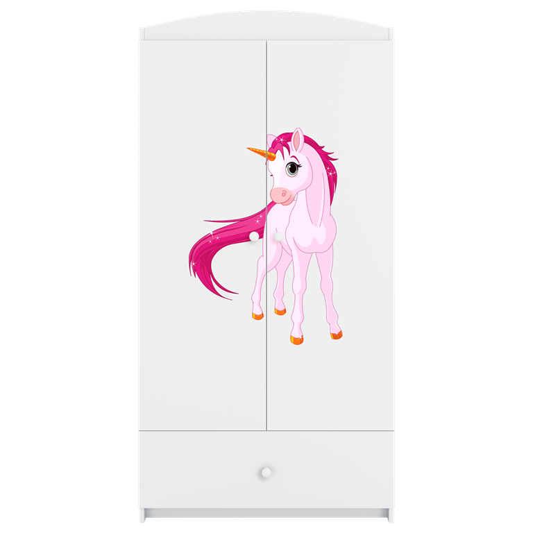 Armadio per bambini babydreams white unicorn