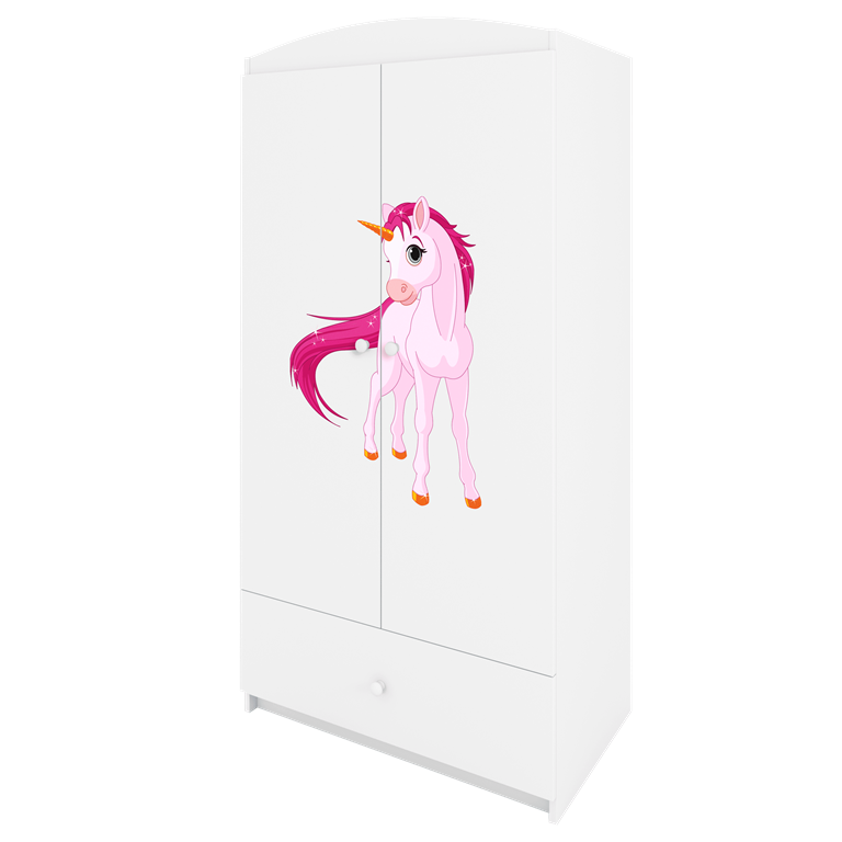 Armadio per bambini babydreams white unicorn