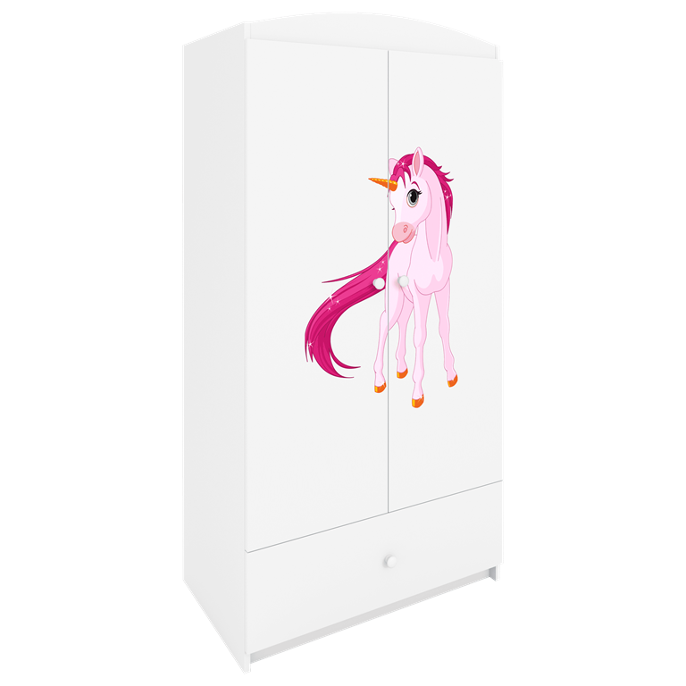 Armadio per bambini babydreams white unicorn