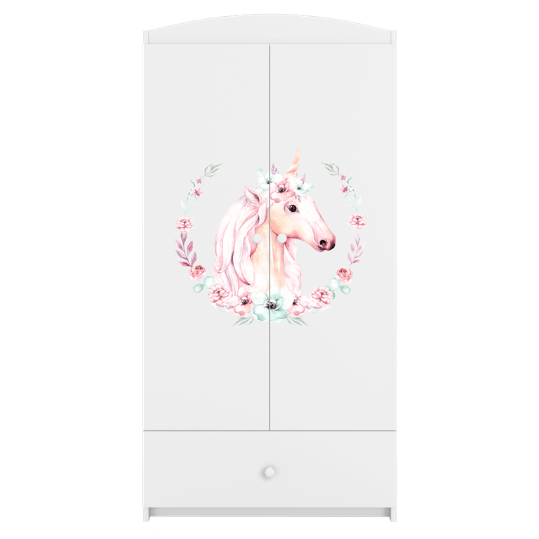 Armadio per bambini babydreams white horse