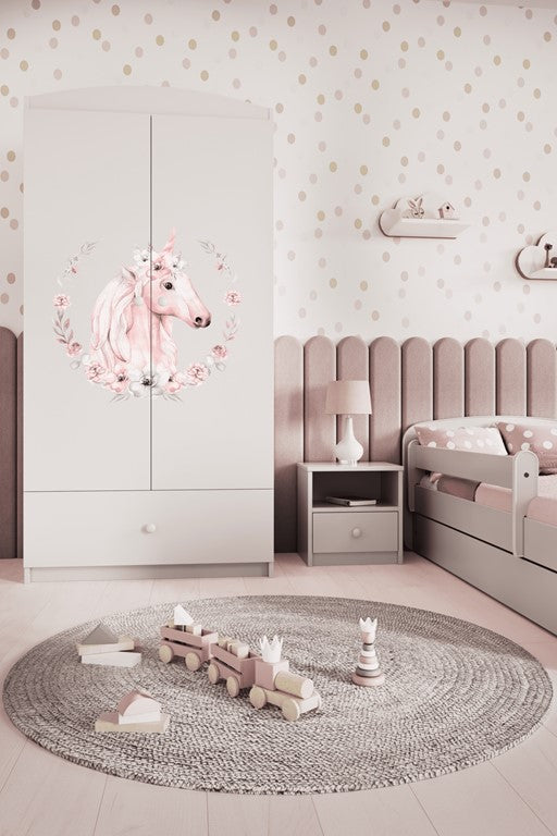 Armadio per bambini babydreams white horse