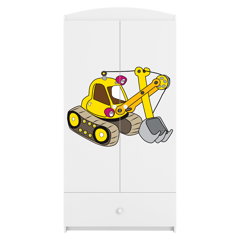 Armadio per Bambini Babydreams Bianco Escavatore