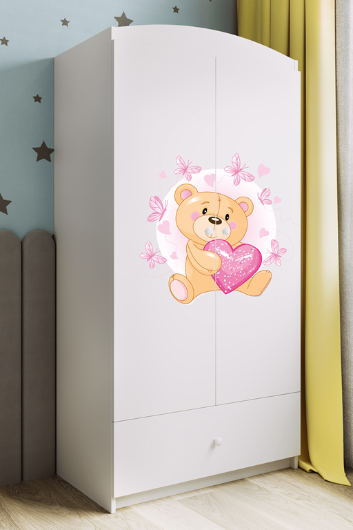 Wardrobe babydreams white teddybear butterflies