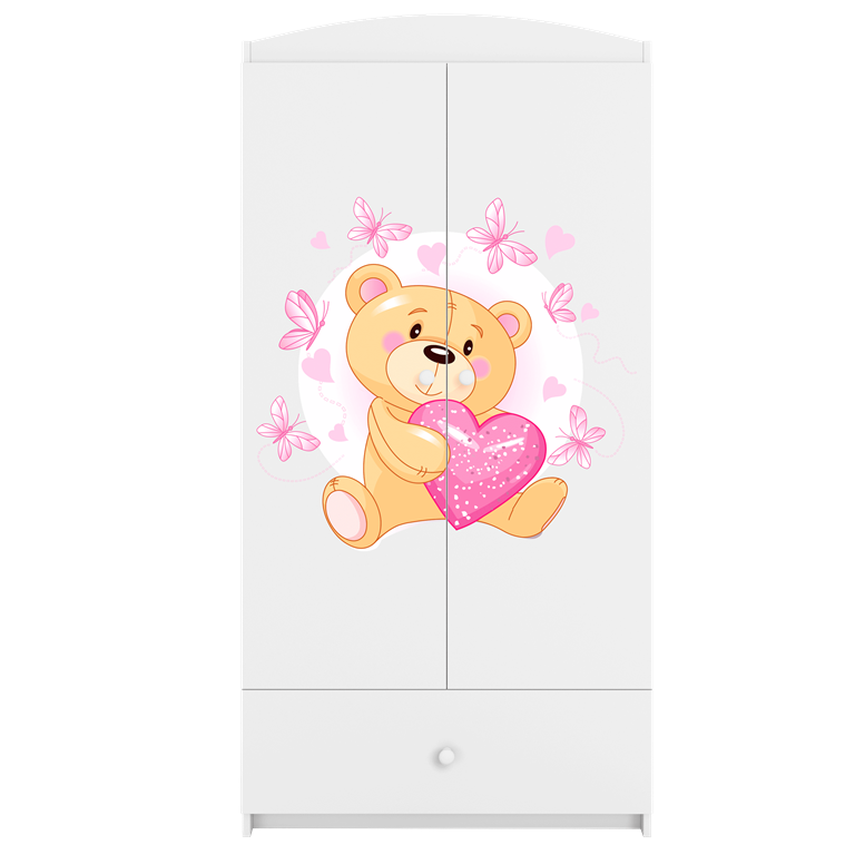 Wardrobe babydreams white teddybear butterflies