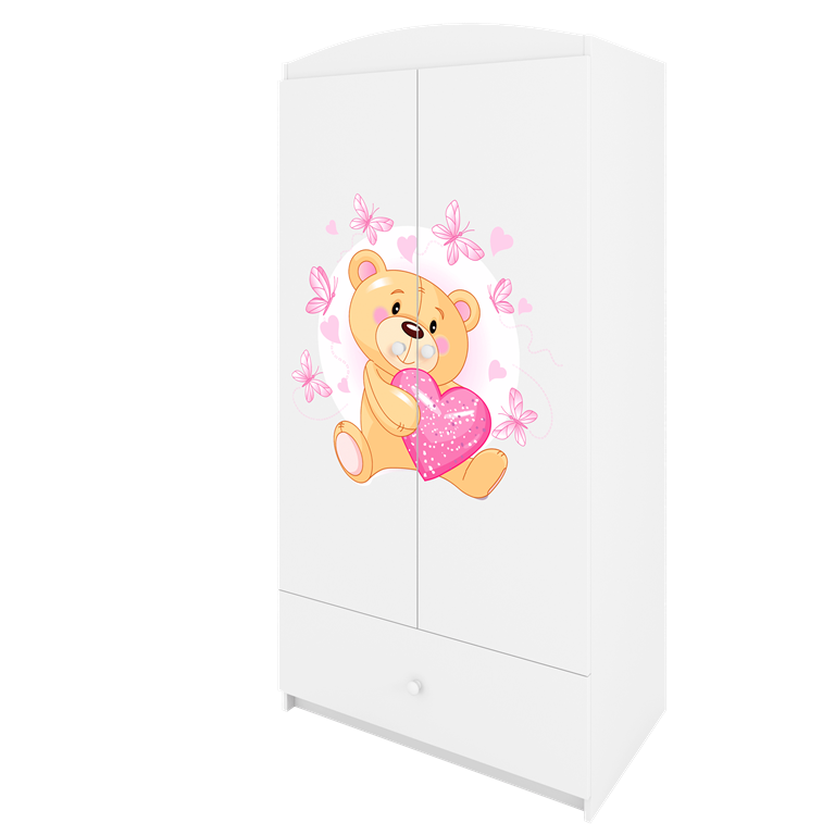 Wardrobe babydreams white teddybear butterflies