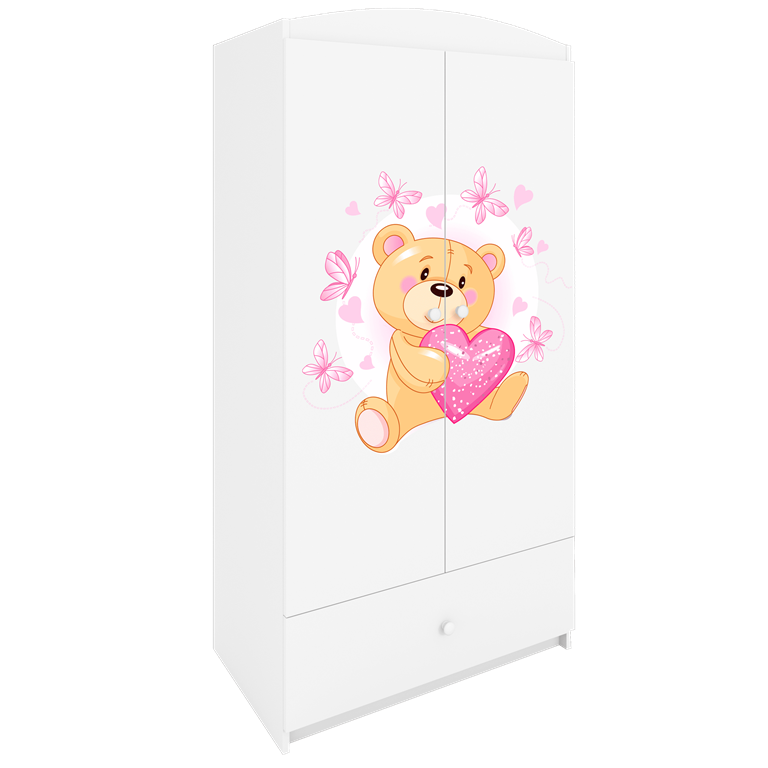 Wardrobe babydreams white teddybear butterflies