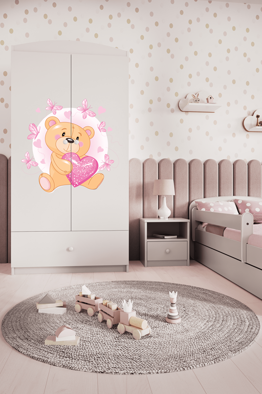 Wardrobe babydreams white teddybear butterflies