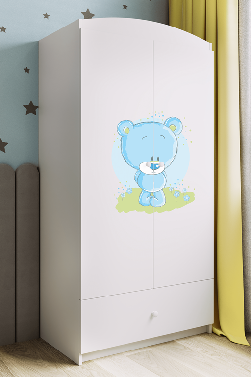 Wardrobe babydreams white blue teddybear
