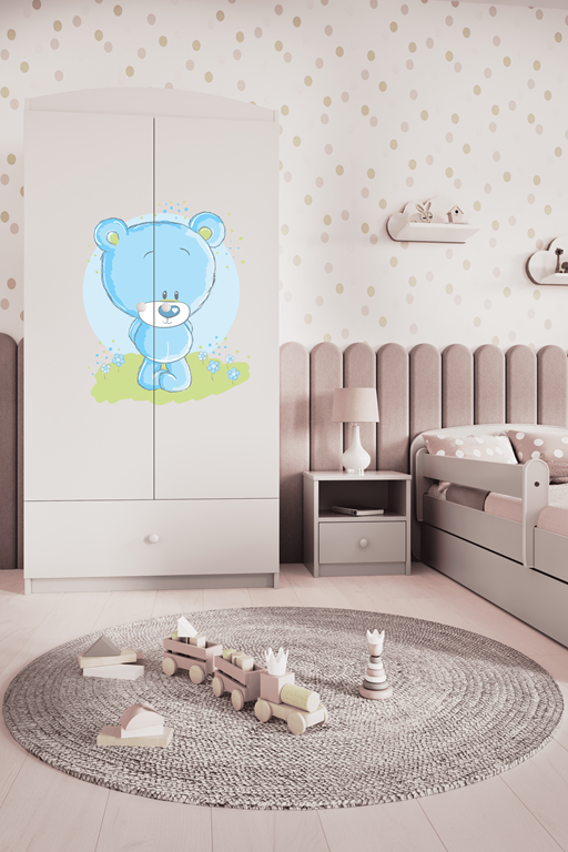 Wardrobe babydreams white blue teddybear