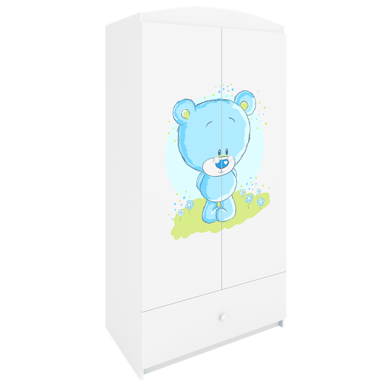 Wardrobe babydreams white blue teddybear