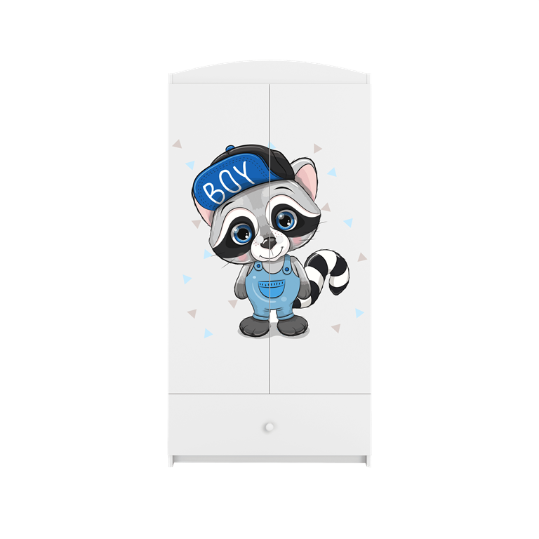 Armadio per bambini babydreams white raccoon