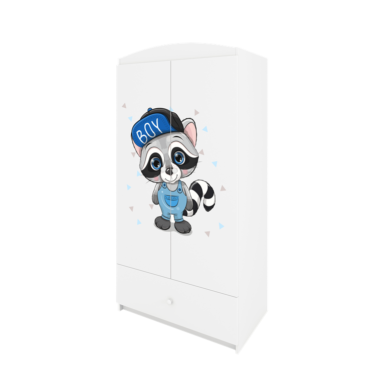 Armadio per bambini babydreams white raccoon