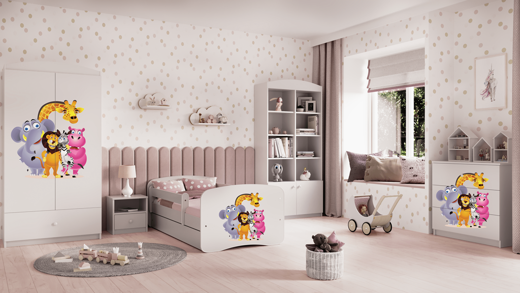 Armadio per bambini babydreams white zoo
