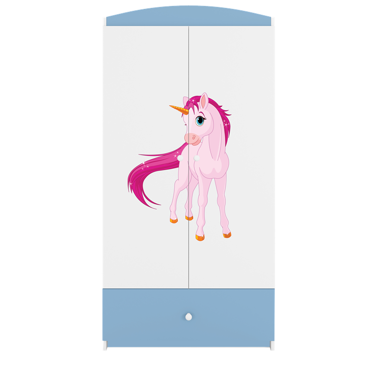 Armadio per Bambini Babydreams Blu Unicorno