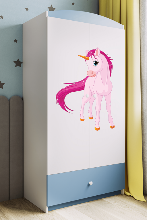 Armadio per Bambini Babydreams Blu Unicorno