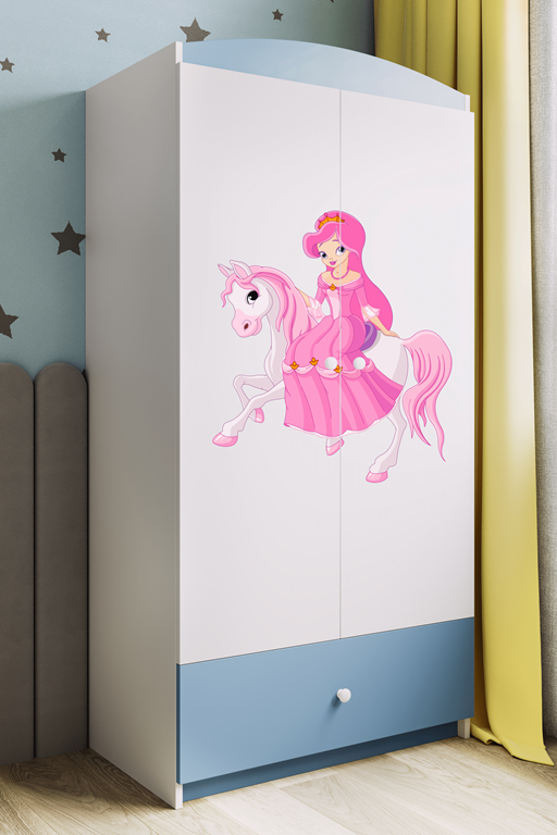 Wardrobe babydreams blue princess on horse