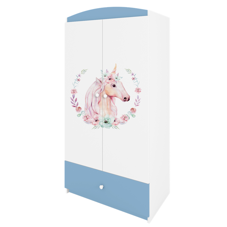 Armadio per bambini babydreams blue horse
