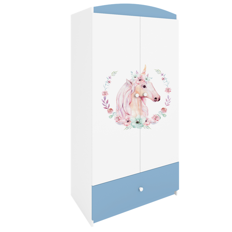 Armadio per bambini babydreams blue horse