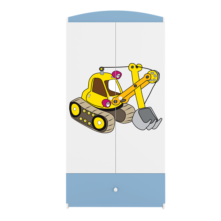 Armadio per bambini babydreams blue digger